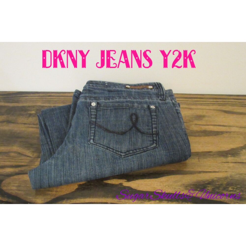 DKNY Jeans Dark Wash Flare – Size 30 S/C – Petite/Short – Y2K Style